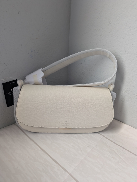 kate spade Handbags - NWT Kate Spade KN644 Quinn Refined Leather Shoulder Bag In Cashew Milk